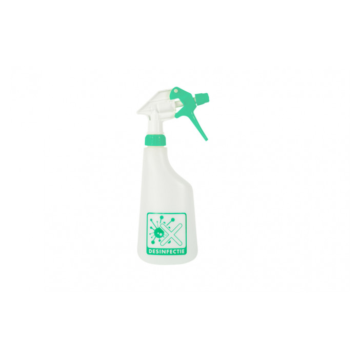 Sproeiflacon Cleaninq 600ml leeg met logo desinfectie