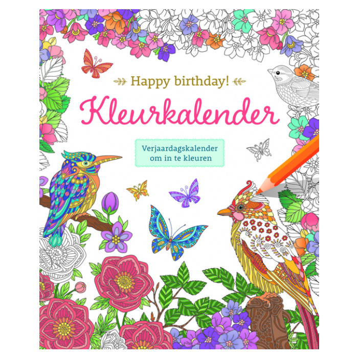 Kleurkalender Deltas Happy birthday