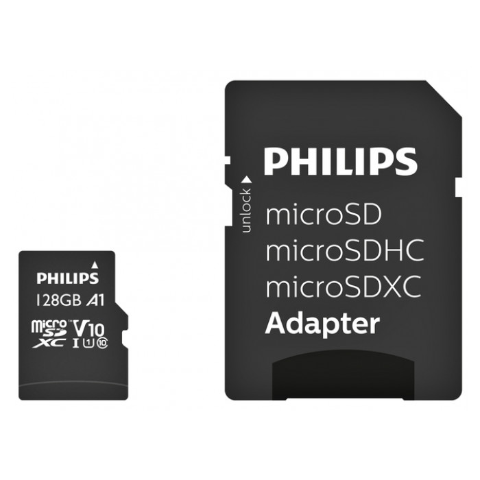 Geheugenkaart Philips micro SDXC Class 10 UHS-I U1 128GB