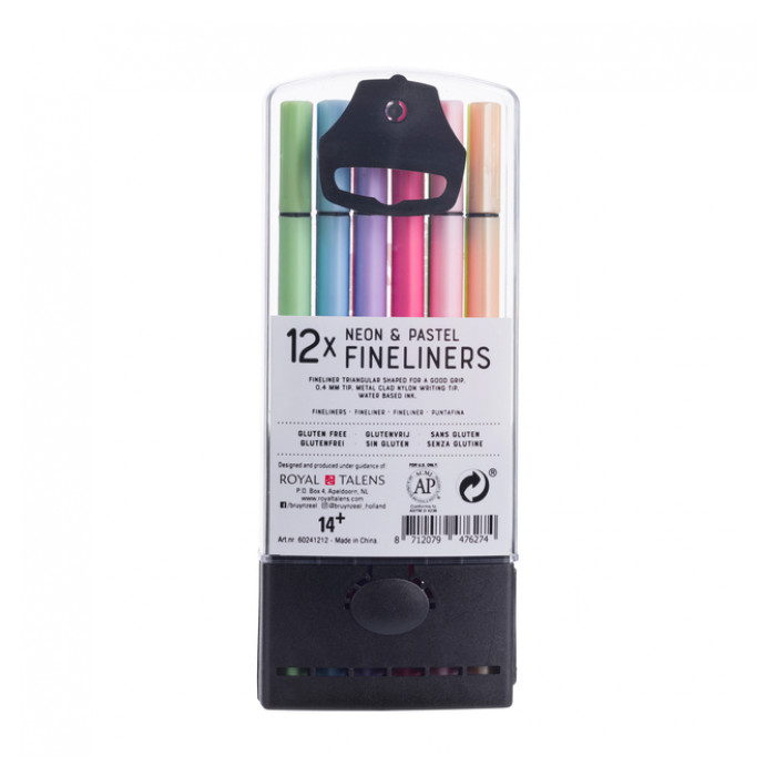 Fineliner Bruynzeel set á 12 kleuren assorti