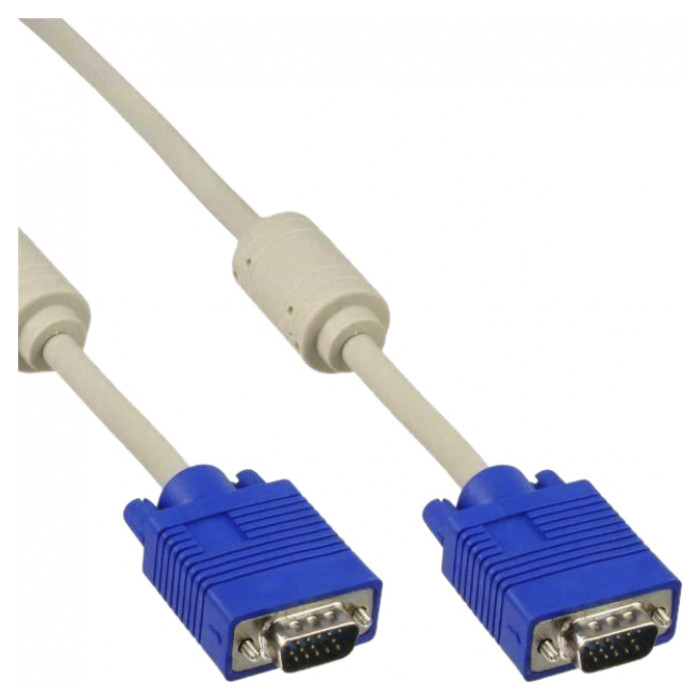 Kabel Inline S VGA 15HD M-M 2 meter beige en blauw