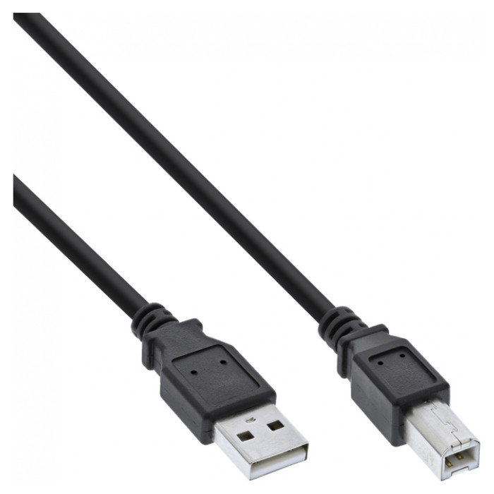Kabel InLine USB-A USB-B 2.0 M 3 meter zwart