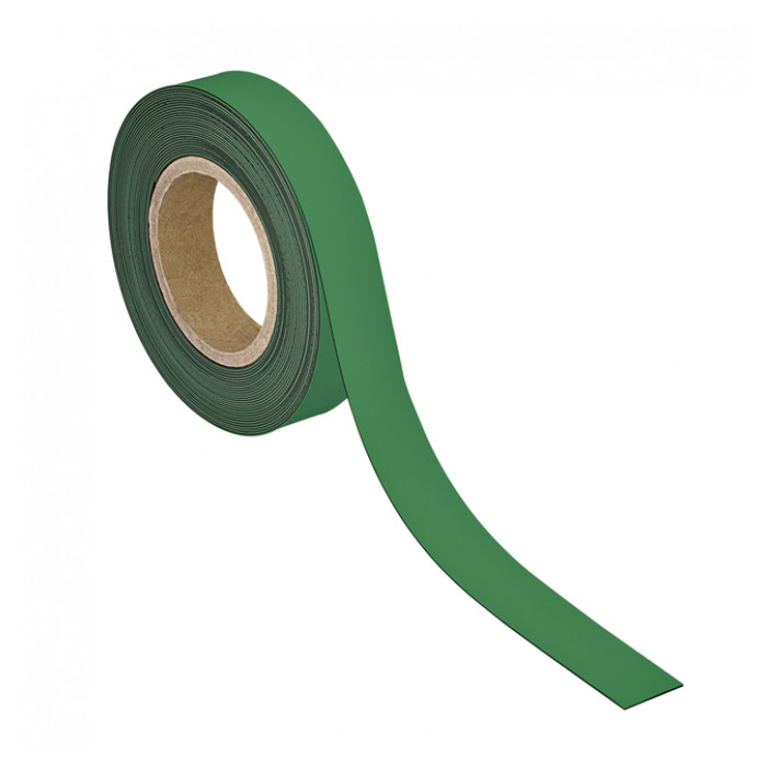 Magneetband MAUL beschrijf- wisbaar 10mx30mmx1mm groen