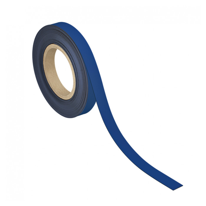 Magneetband MAUL beschrijf- wisbaar 10mx20mmx1mm blauw