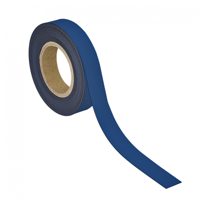 Magneetband MAUL beschrijf- wisbaar 10mx30mmx1mm blauw
