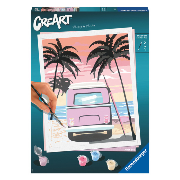 Schilderen op nummers CreArt Beach life