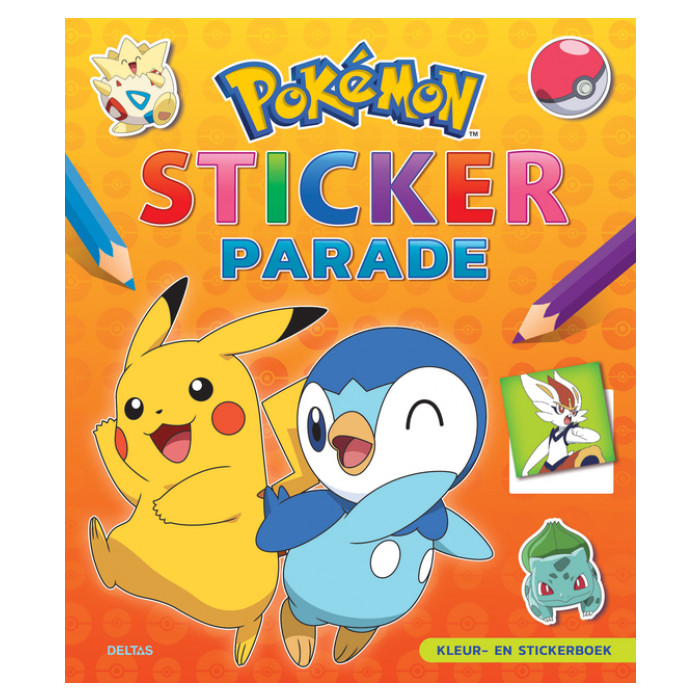 Kleur-en stickerboek Deltas Pokémon Sticker Parade