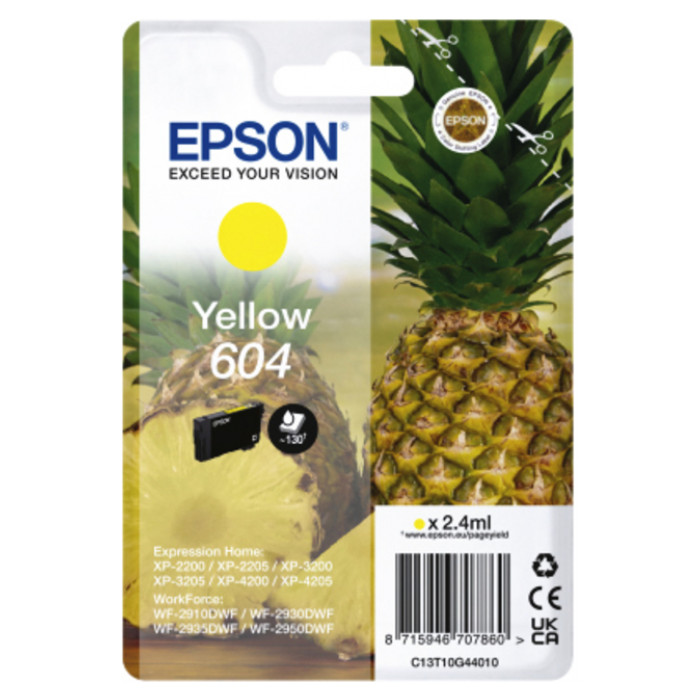Inktcartridge Epson 604 T10G44 geel