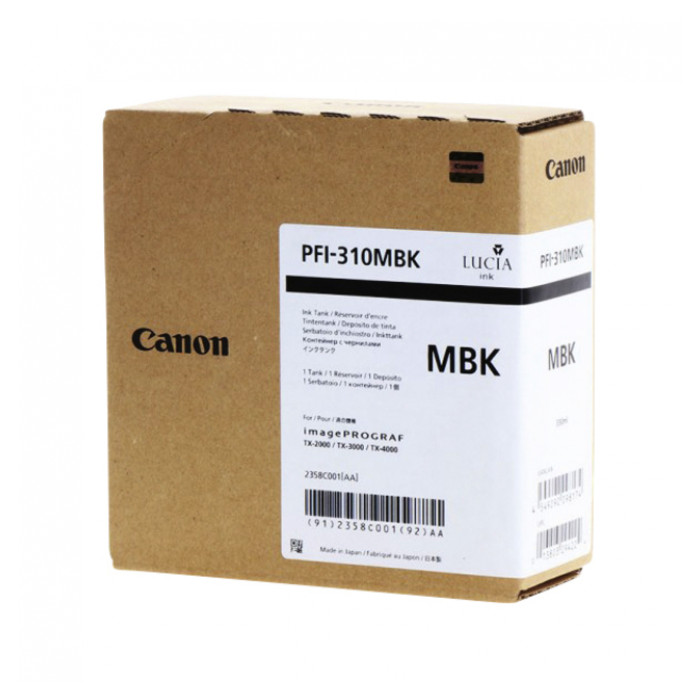 Inktcartridge Canon PFI-310 mat zwart