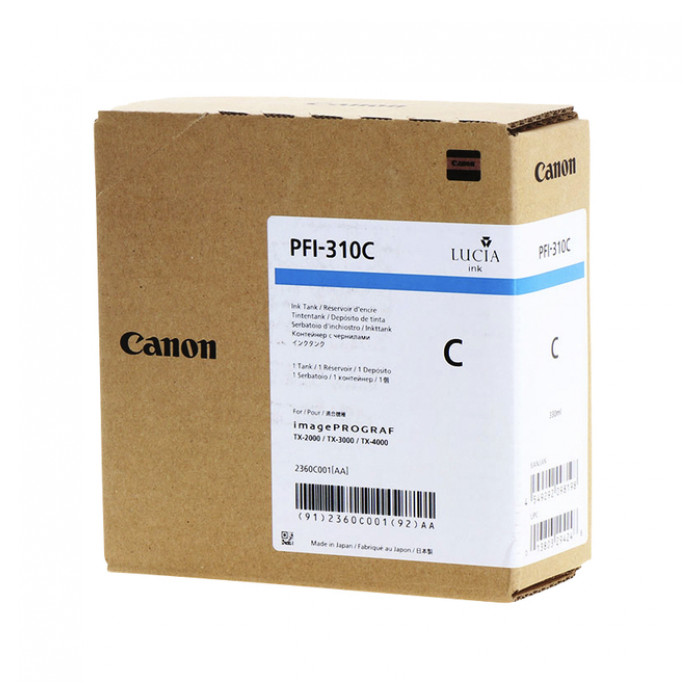 Inktcartridge Canon PFI-310 blauw