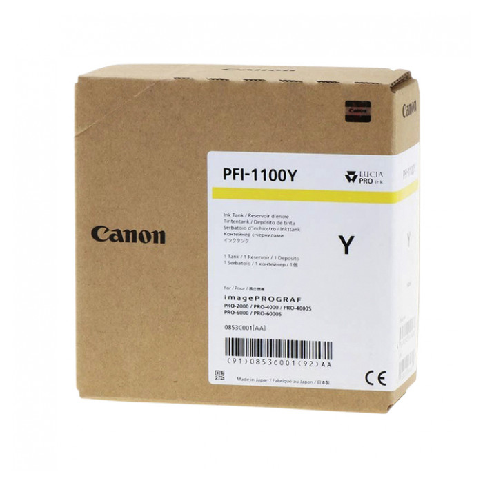 Inktcartridge Canon PFI-1100 geel
