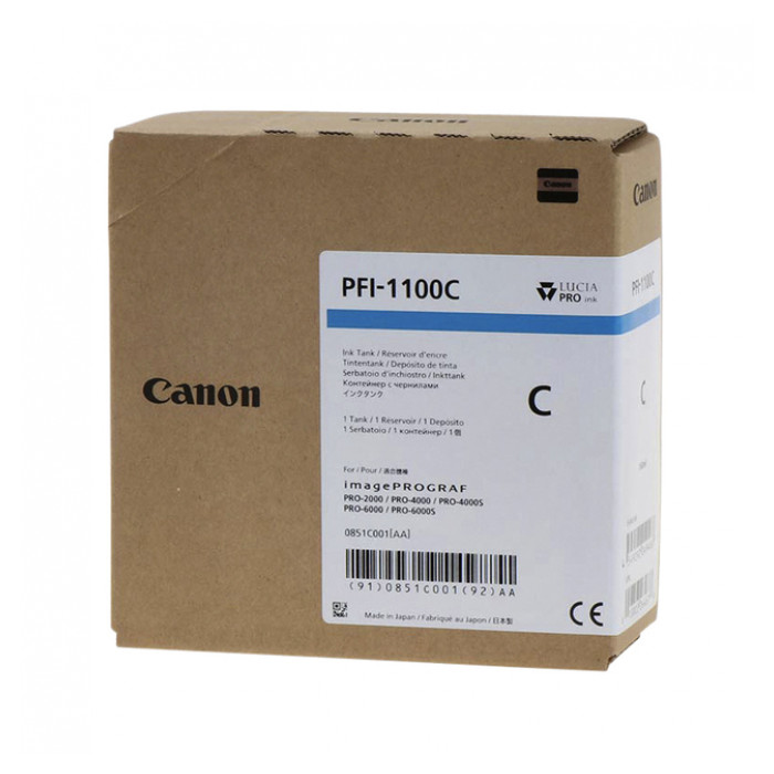 Inktcartridge Canon PFI-1100 blauw