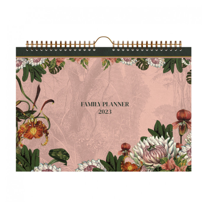 Familiekalender 310x220 Botanic pink 58pagina's