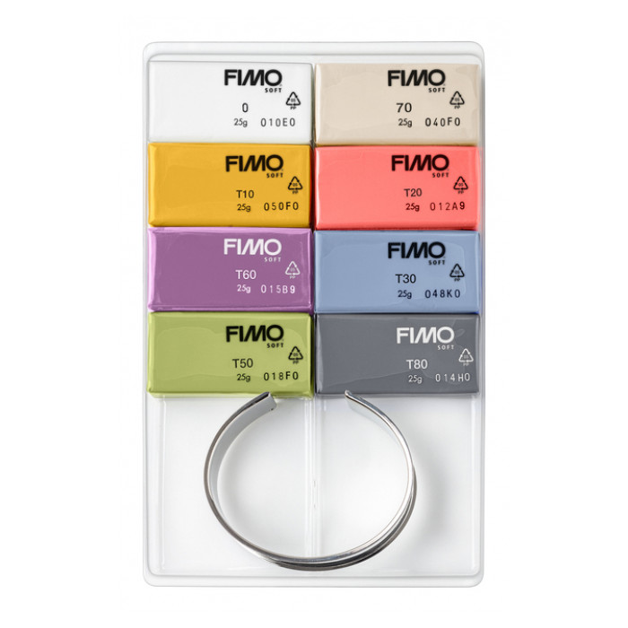 Klei Fimo soft  colour pak à 12 trend kleuren