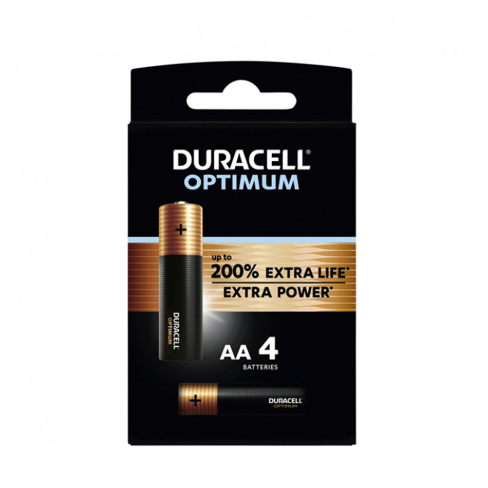 Batterij Duracell Optimum Clipstrip AA 16 blisters a 4 stuks