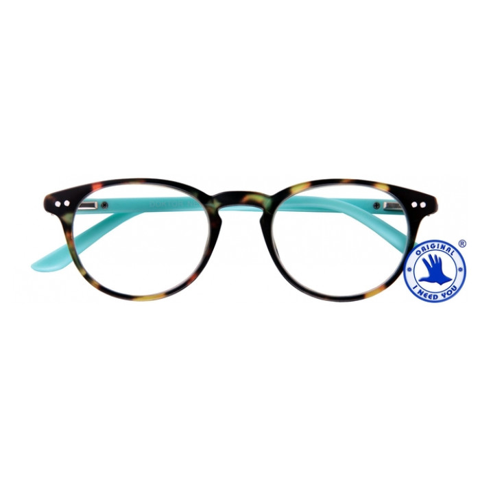 Leesbril I Need You +2.50 dpt Dokter New bruin-turquoise