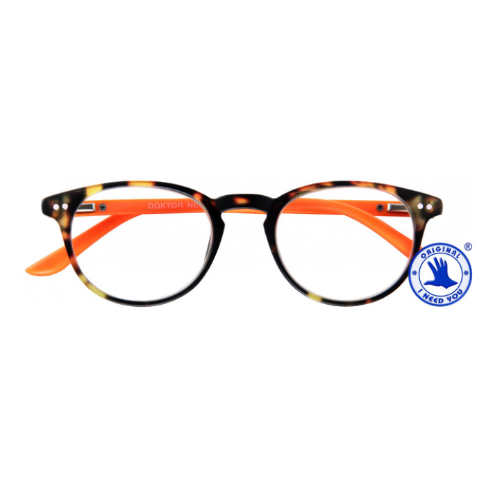 Leesbril I Need You +1.50 dpt Dokter New bruin-oranje