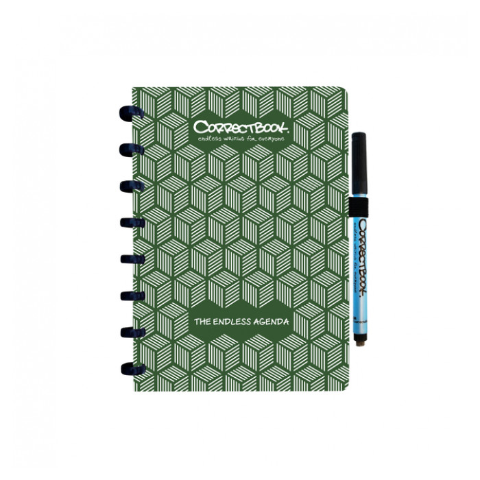 Agenda Correctbook A5 forrest green tijdloos