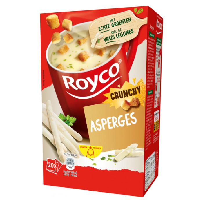 Soep Royco crunchy asperges 20 zakjes
