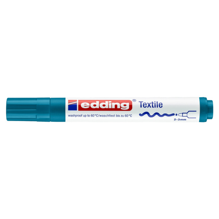 Viltstift edding 4500 textiel rond 2-3mm oriëntblauw