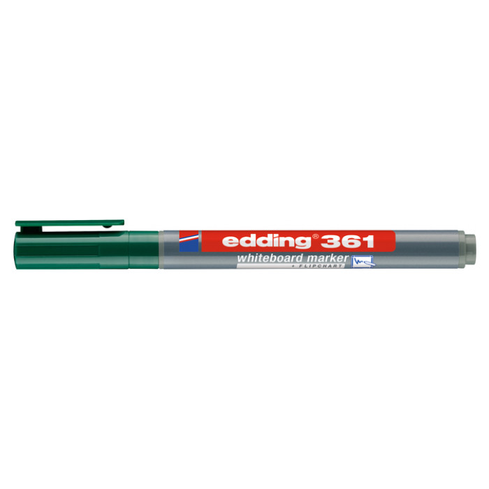 Viltstift edding 361 whiteboard rond 1mm groen
