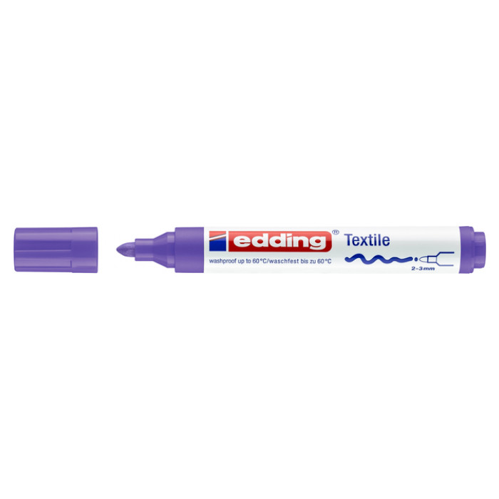 Viltstift edding 4500 textiel rond 2-3mm neon violet