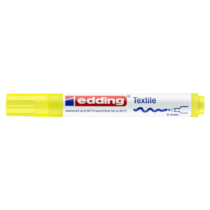 Viltstift edding 4500 textiel rond 2-3mm neon geel