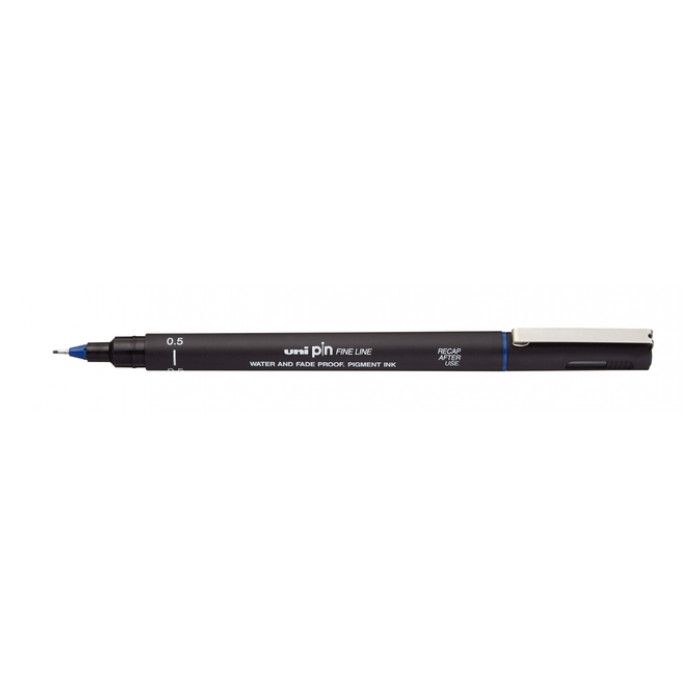 Fineliner Uni-ball Pin 0.5mm blauw 12 stuks