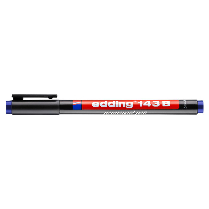 Viltstift edding 143 schuin 1-3mm blauw