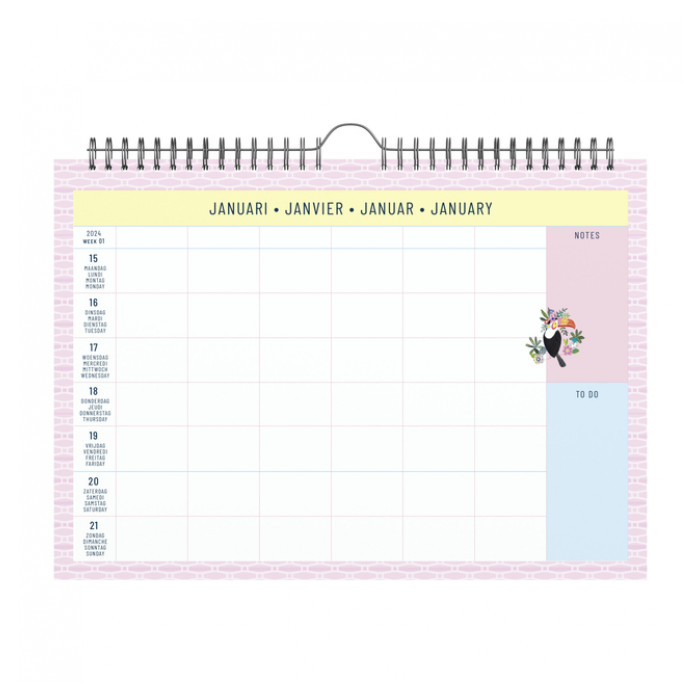 Familiekalender 2024 Lannoo Paper Salad 310x220