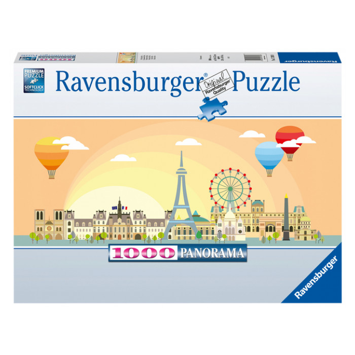 Puzzel Ravensburger Een dag in Parijs 1000 stukjes