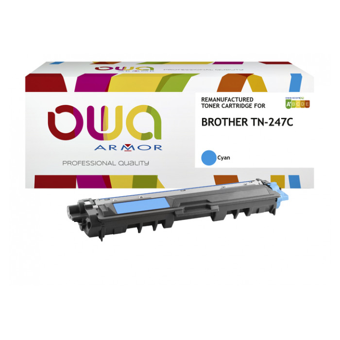 Toner OWA alternatief tbv Brother TN-247C blauw