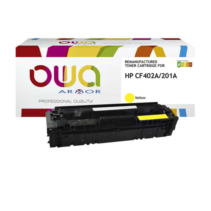 Tonercartridge OWA alternatief tbv HP CF402A geel