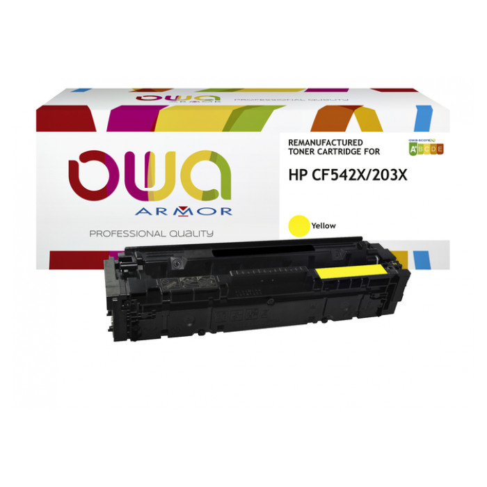 Tonercartridge OWA alternatief tbv HP CF542X geel