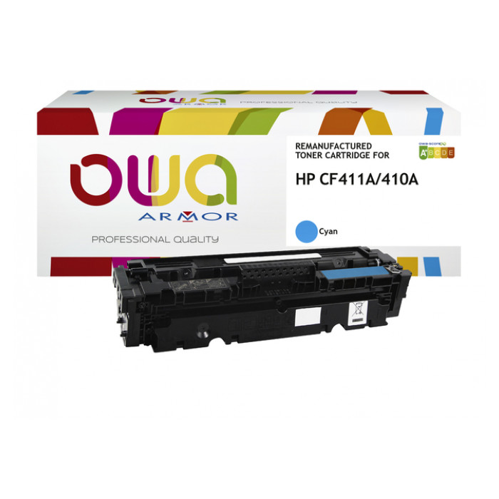 Tonercartridge OWA alternatief tbv HP CF411A blauw