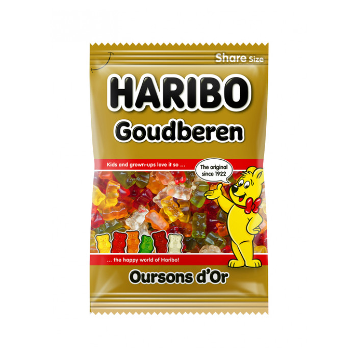 Snoep Haribo Goudbeertjes zak 250gr