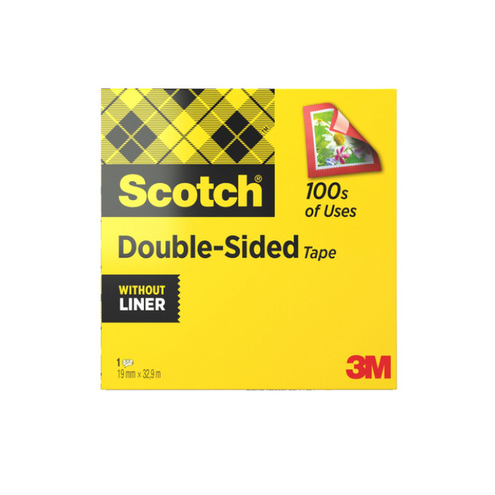 Plakband Scotch Magic 665 19mmx33m dubbelzijdig