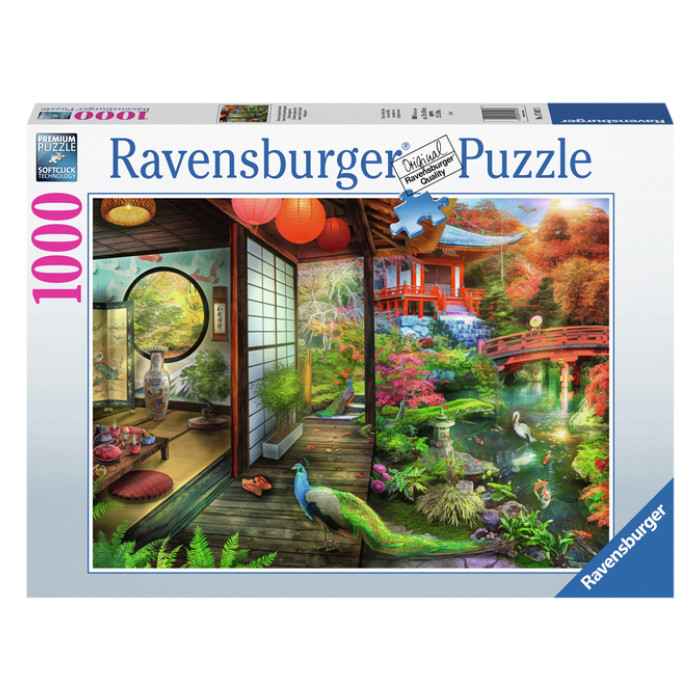 Puzzel Ravensburger Theehuis Japanse tuin 1000 stukjes