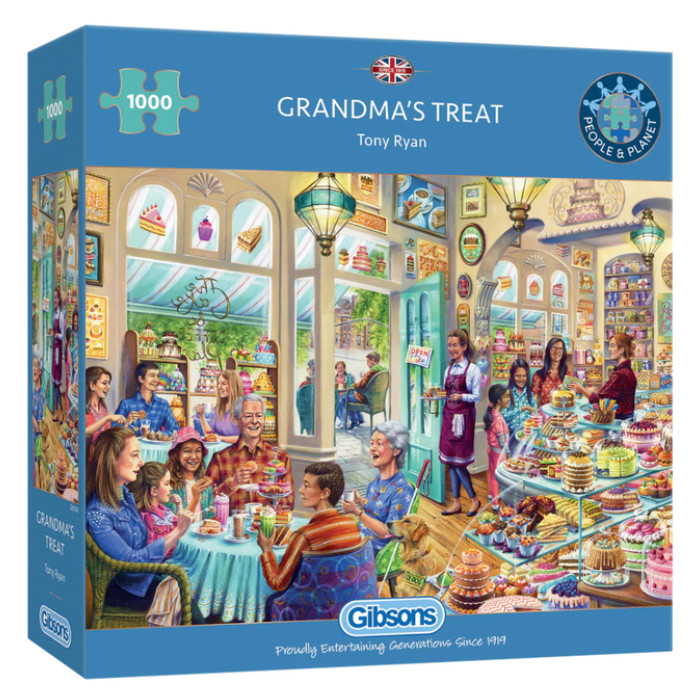 Puzzel Gibsons Grandma's Treat 1000st