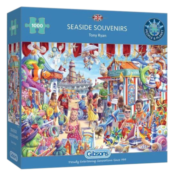 Puzzel Gibsons  Seaside Souvenirs 1000st