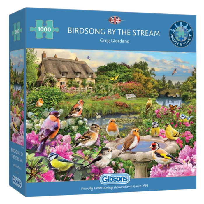 Puzzel Gibsons Birdsong by the Stream 1000st