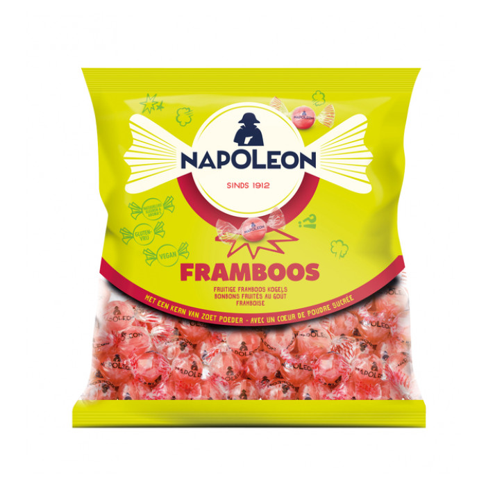 Snoep Napoleon framboos zak 1kg