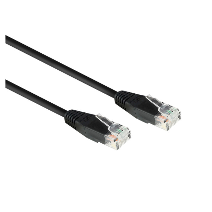 Kabel ACT CAT6 Network koper 0.9 meter zwart