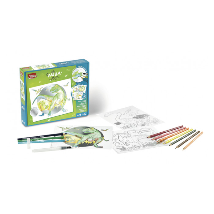 Hobbyset Maped Creativ Aqua'Art dinosaurus 14-delig assorti