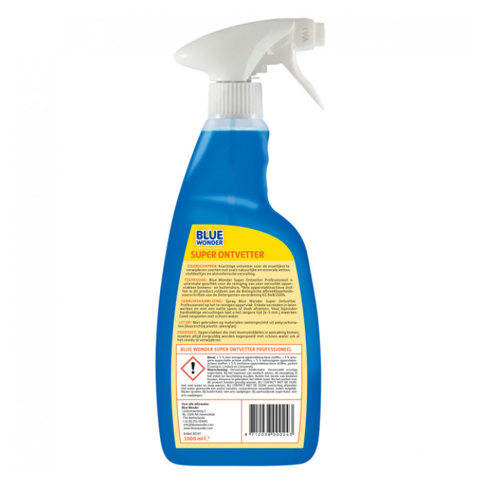 Ontvetter Blue Wonder prof superontvetter spray 1liter