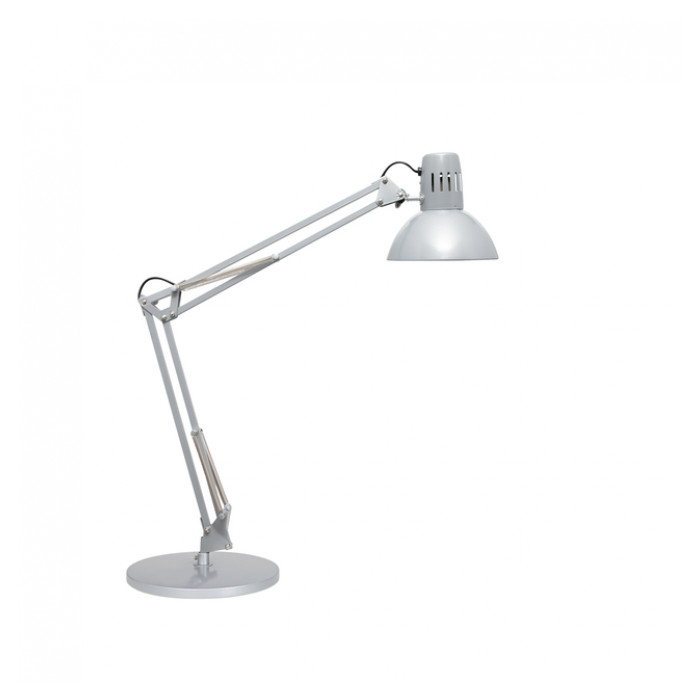 Bureaulamp MAUL Study voet excl.LED lamp E27 zilver