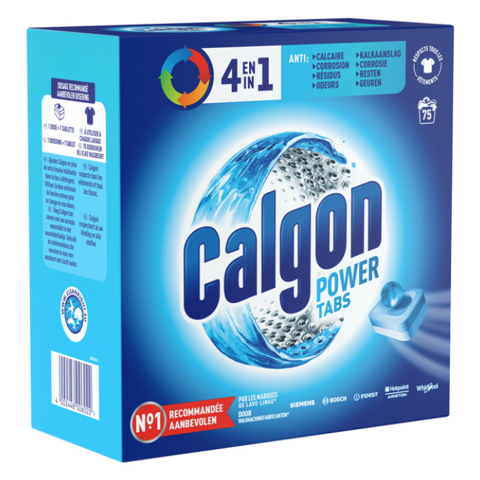 Wasmachine reinigingstabletten Calgon 4in1 75 tabs