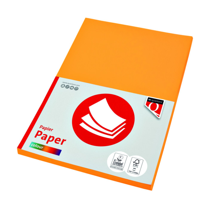 Kopieerpapier Quantore Colour A4 160gr diepgeel 50 vel