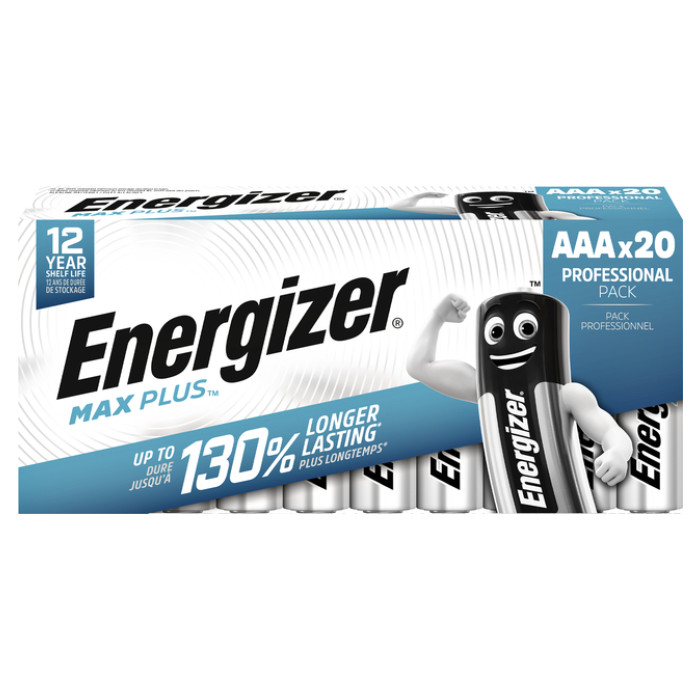 Batterij Energizer Max Plus 20xAAA alkaline