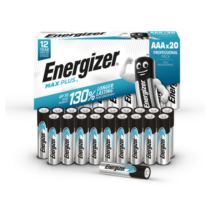 Batterij Energizer Max Plus 20xAAA alkaline